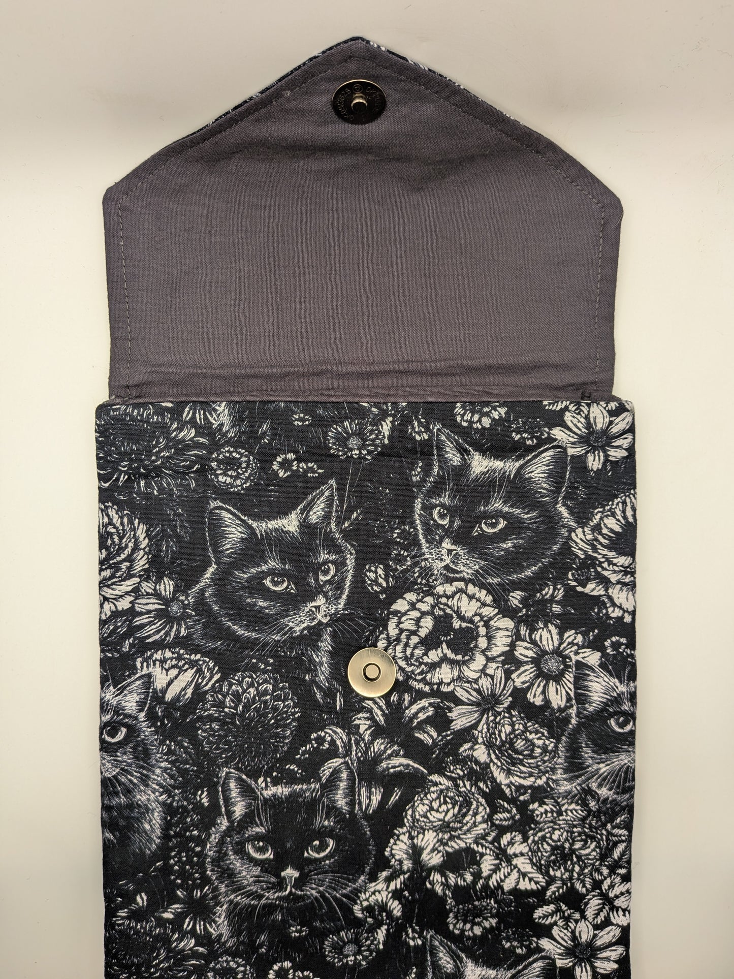 Black Cat & Flower Book sleeve