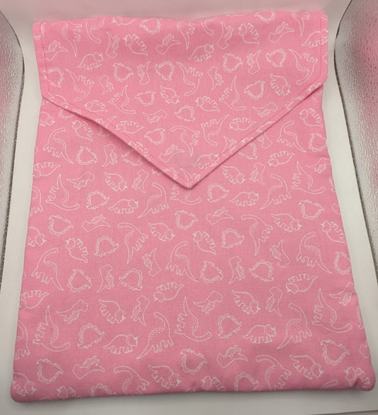 Pink Dinosaur Book Sleeve