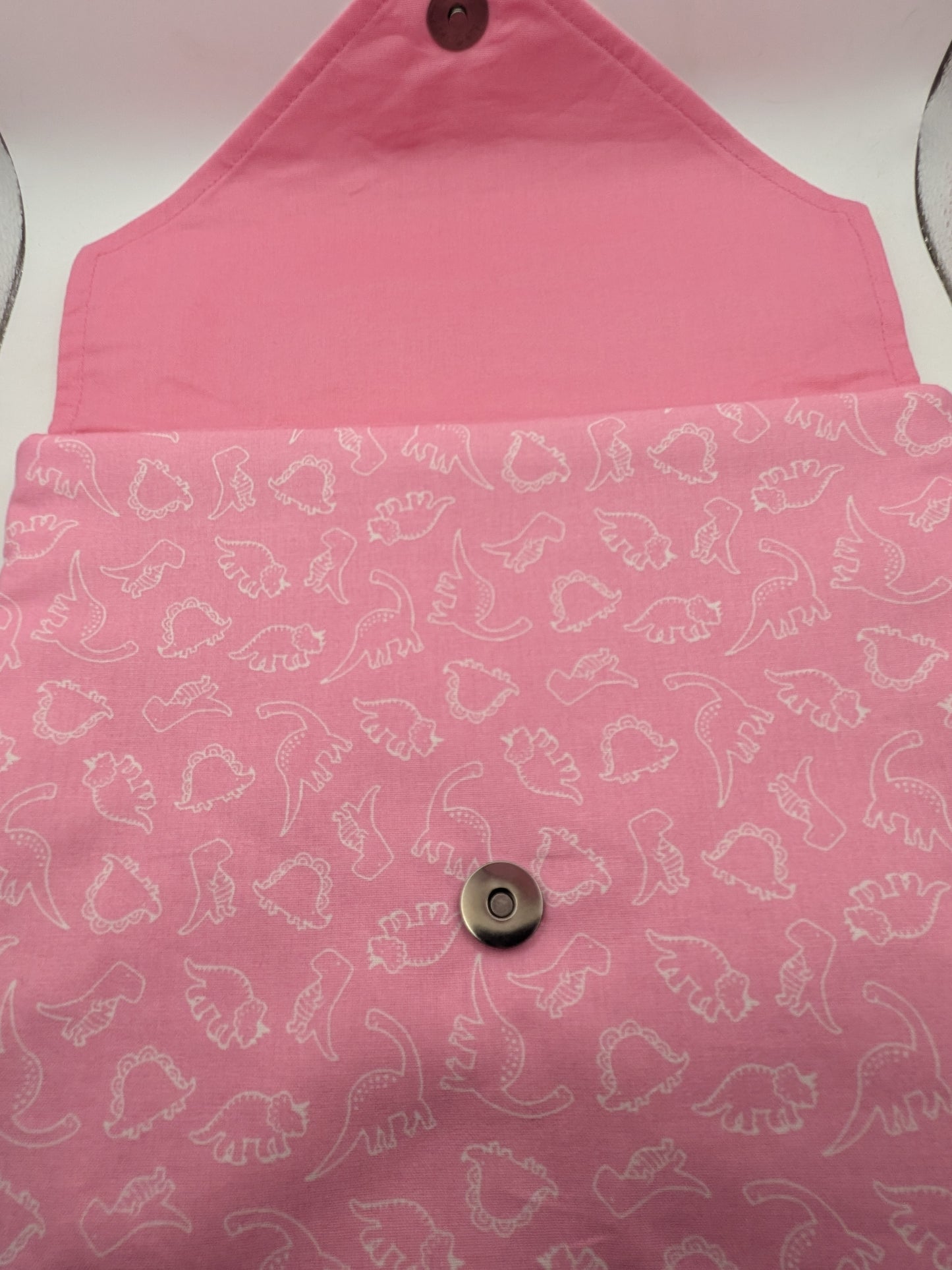 Pink Dinosaur Book Sleeve