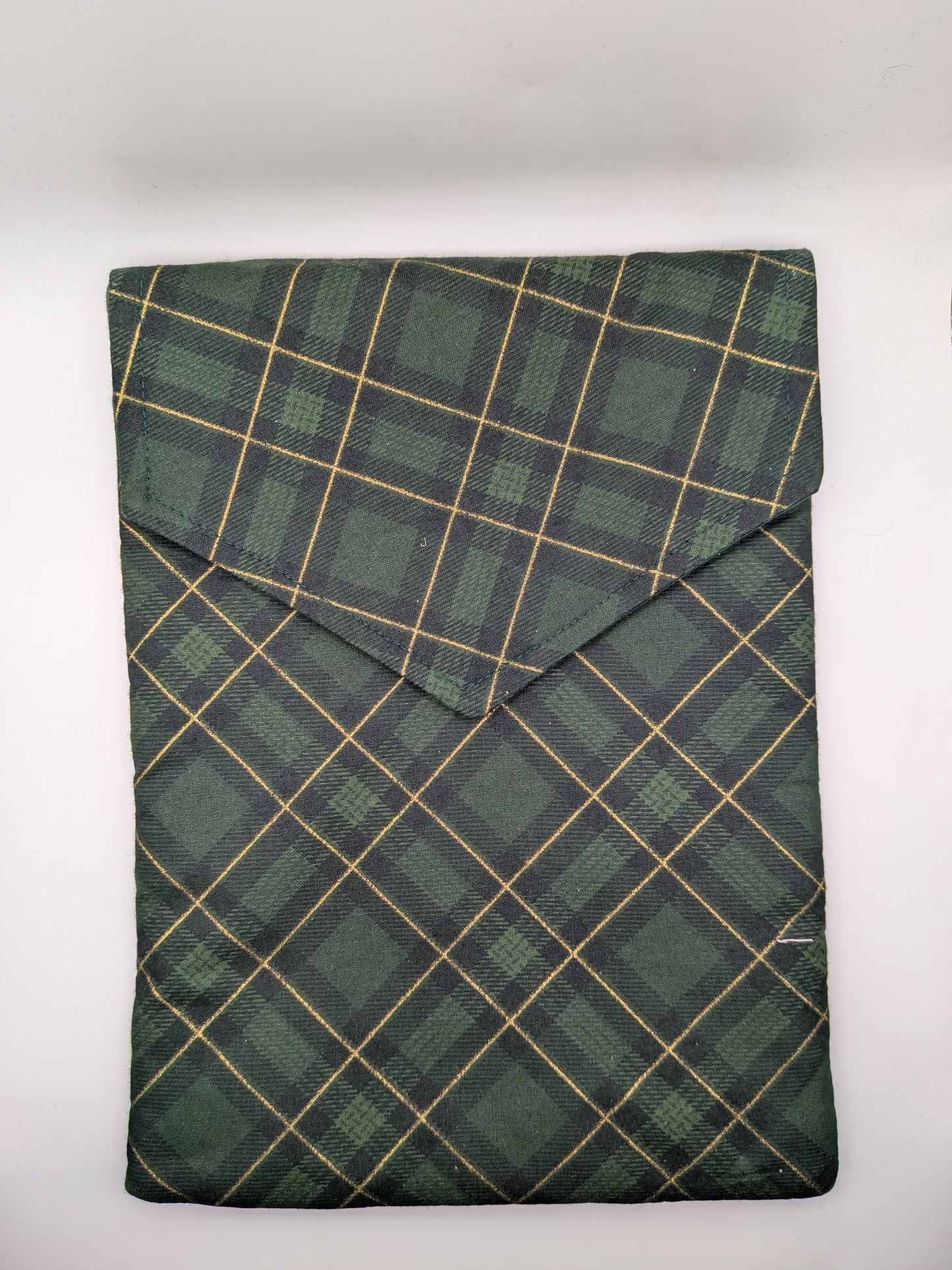 Green Tartan Book Sleeve