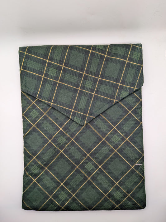 Green Tartan Book Sleeve